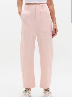 Athleta Light Pink Wide Leg Utility Pants